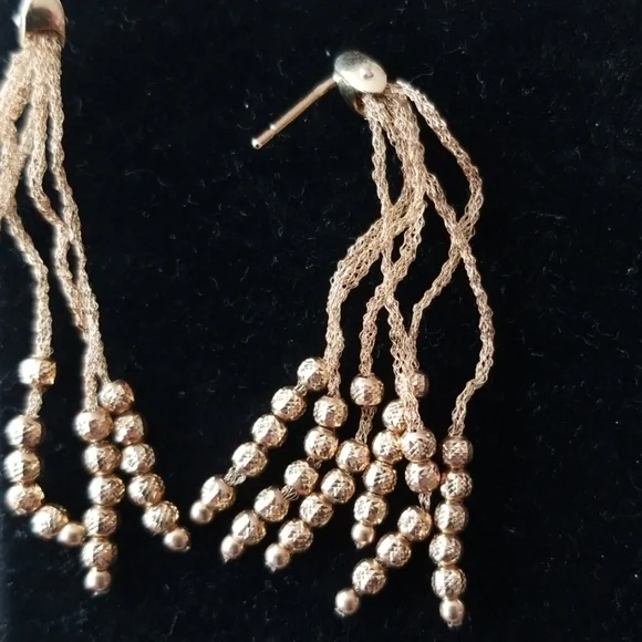 14kt Dangle Earrings - Picture 2 of 4